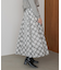 シアーチェックレイヤードスカート