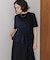ショルダー切替カットワンピース