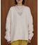 【WEB限定】ケーブルＶニットセーター