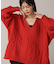 【WEB限定】ケーブルＶニットセーター