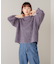 フィルムラメハイネックニットプルオーバー［11/19発送予定］