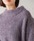フィルムラメハイネックニットプルオーバー［11/19発送予定］