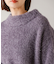 フィルムラメハイネックニットプルオーバー［11/19発送予定］