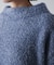 フィルムラメハイネックニットプルオーバー［11/19発送予定］