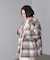 ブークレチェックコート