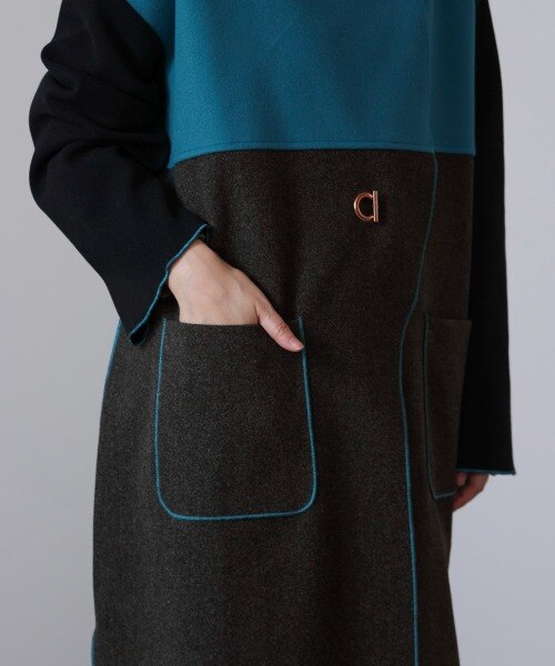 バイカラーコート｜ブージュルードの通販｜&mall（アンドモール）三井