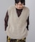 ソウバリシャギーニットベスト