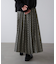 幾何柄ニットスカート