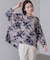 花柄ワイドブラウス