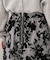 フロッキー花柄スカート