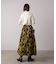 フロッキー花柄スカート