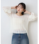 【Bab】フラワーレース透かし編みトップス