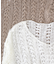 【Bab】フラワーレース透かし編みトップス