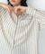 【Bab】シアーストライプシャツ