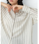 【Bab】シアーストライプシャツ