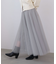 チュールフレアスカート