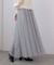 チュールフレアスカート
