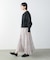 ワッシャーマットサテンスカート