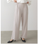 カットジョーゼットストレートパンツ