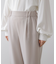 カットジョーゼットストレートパンツ