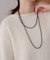 ビーズフリーネックレス