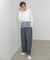 【Bab】【選べるサイズ展開】ツータックルーズベルト付スラックスパンツ