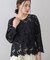 ケミカルレースブラウス