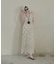 【Bab】【選べるサイズ展開】ロムバスクロシェロングワンピース