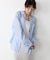 【Bab】コード刺しゅうワイドカフスオーバーシャツ