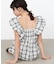 【Bab】2WAYバルーンチェックワンピース