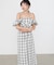 【Bab】2WAYバルーンチェックワンピース