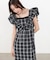 【Bab】2WAYバルーンチェックワンピース