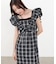 【Bab】2WAYバルーンチェックワンピース
