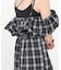 【Bab】2WAYバルーンチェックワンピース