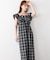 【Bab】2WAYバルーンチェックワンピース