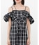 【Bab】2WAYバルーンチェックワンピース