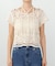 【Bab】クロシェ半袖トップス