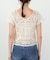 【Bab】クロシェ半袖トップス