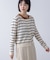 ボーダークルーカーディガン