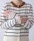 ボーダークルーカーディガン