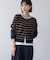 ボーダークルーカーディガン