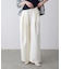 スレンダーベルトワイドパンツ