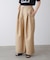スレンダーベルトワイドパンツ