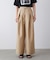 スレンダーベルトワイドパンツ