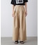 スレンダーベルトワイドパンツ