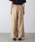 スレンダーベルトワイドパンツ