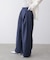 スレンダーベルトワイドパンツ