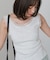 ベーシックシアーラインタンクトップ