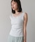 ベーシックシアーラインタンクトップ