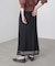 メッシュレイヤードフレアスカート